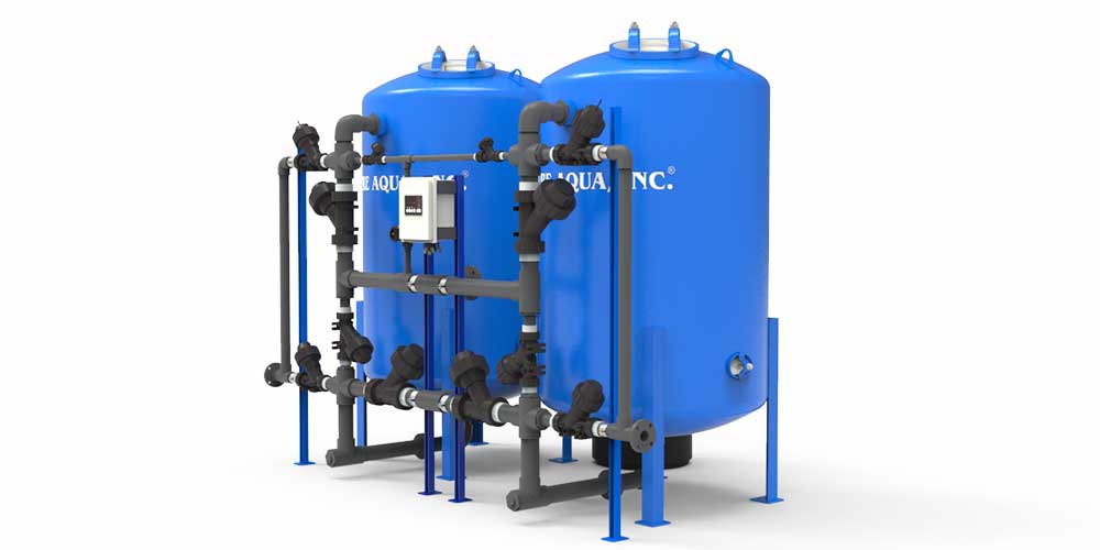 Face Piping Multimedia and Activated Carbon Filter Systems Multi Media Filters are generally used for purpose of removing suspended solids, turbidity and other impurities like iron-manganese. Standart control valves don’t have enough capacity to handle high capacities more than 20 m3 - hour, therefore surface piping method will be used for multimedia filter systems and activated carbon systems
